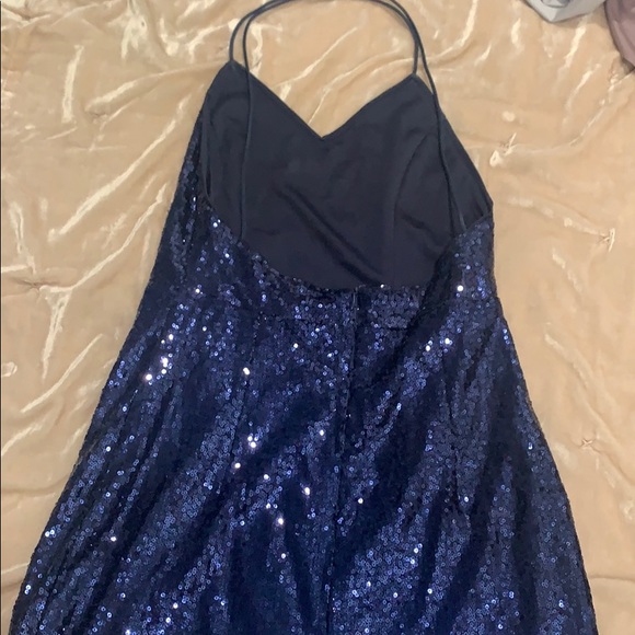 crisscross open back sequin cami dress - Picture 4 of 5
